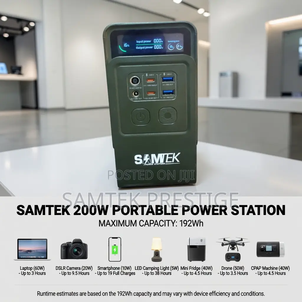 Samtek 200w Portable Power Station