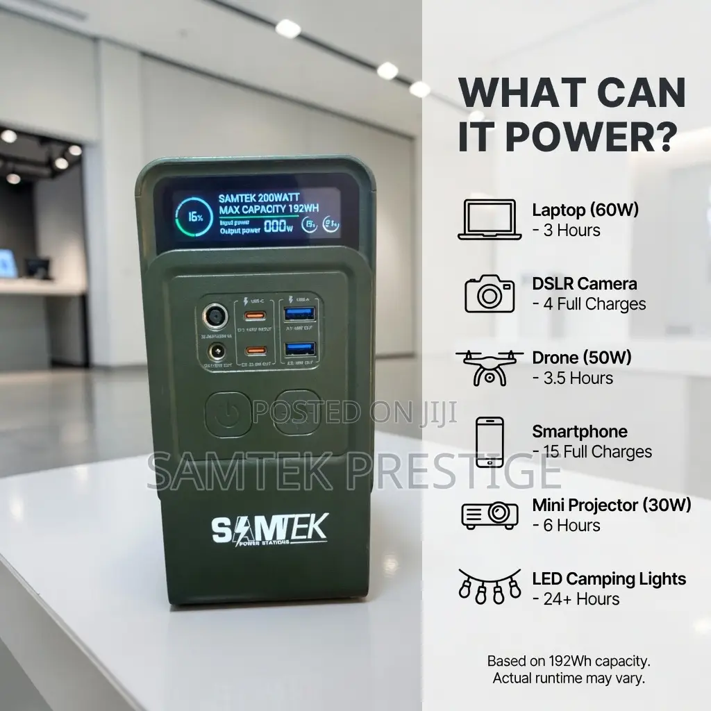 Samtek 200w Portable Power Station
