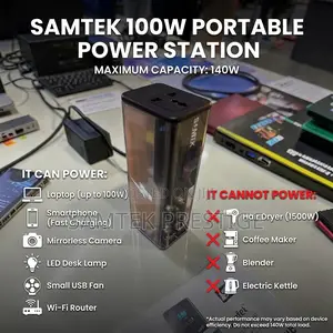 Samtek 100w Portable Power Station (Generator)