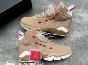 Jordan 6 Rings High-Top (Beige/Red Colorway)