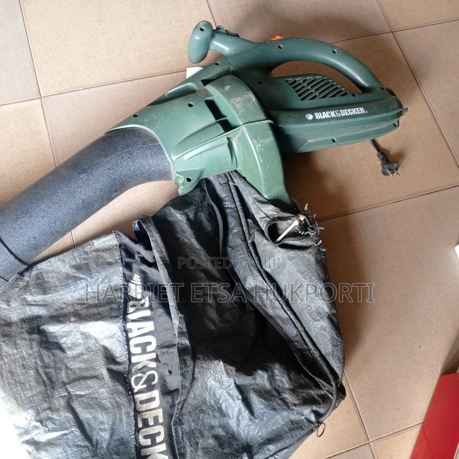 Big Used Black Decker Leaf Vacuum Suction From Germany