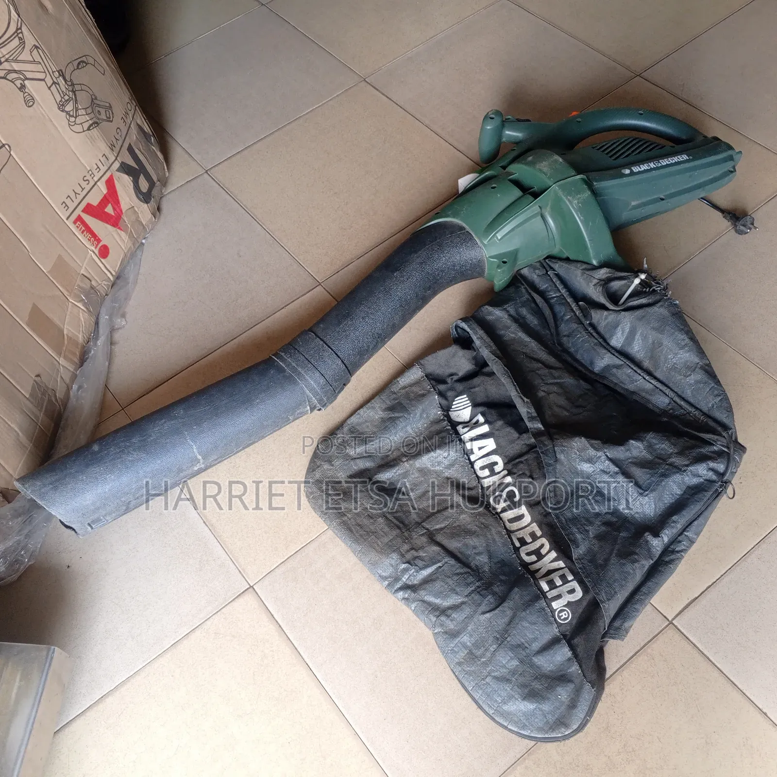Big Used Black Decker Leaf Vacuum Suction From Germany