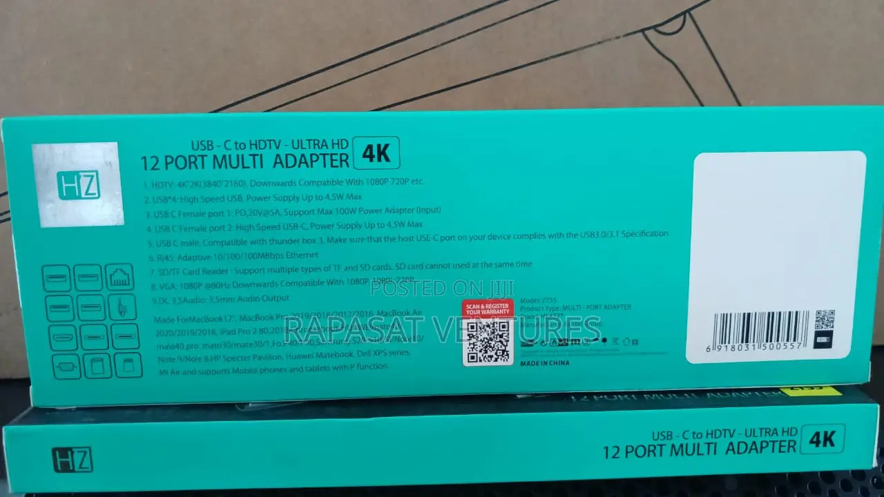 Heatz Zt55 Type-c 12-in-1 Adapter