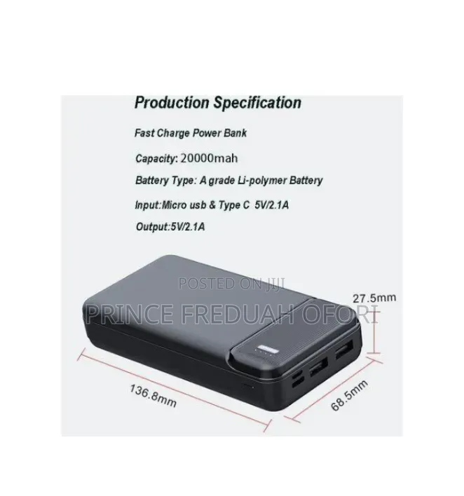 20,000 Mah Power Bank
