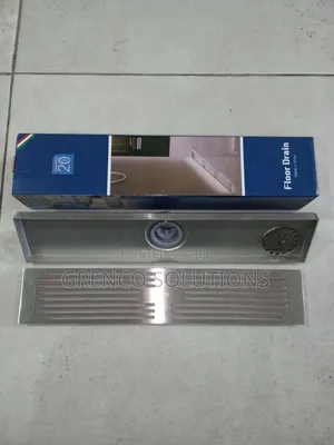 Evis Linear Floor Drain 40 Cm Stainless/Black