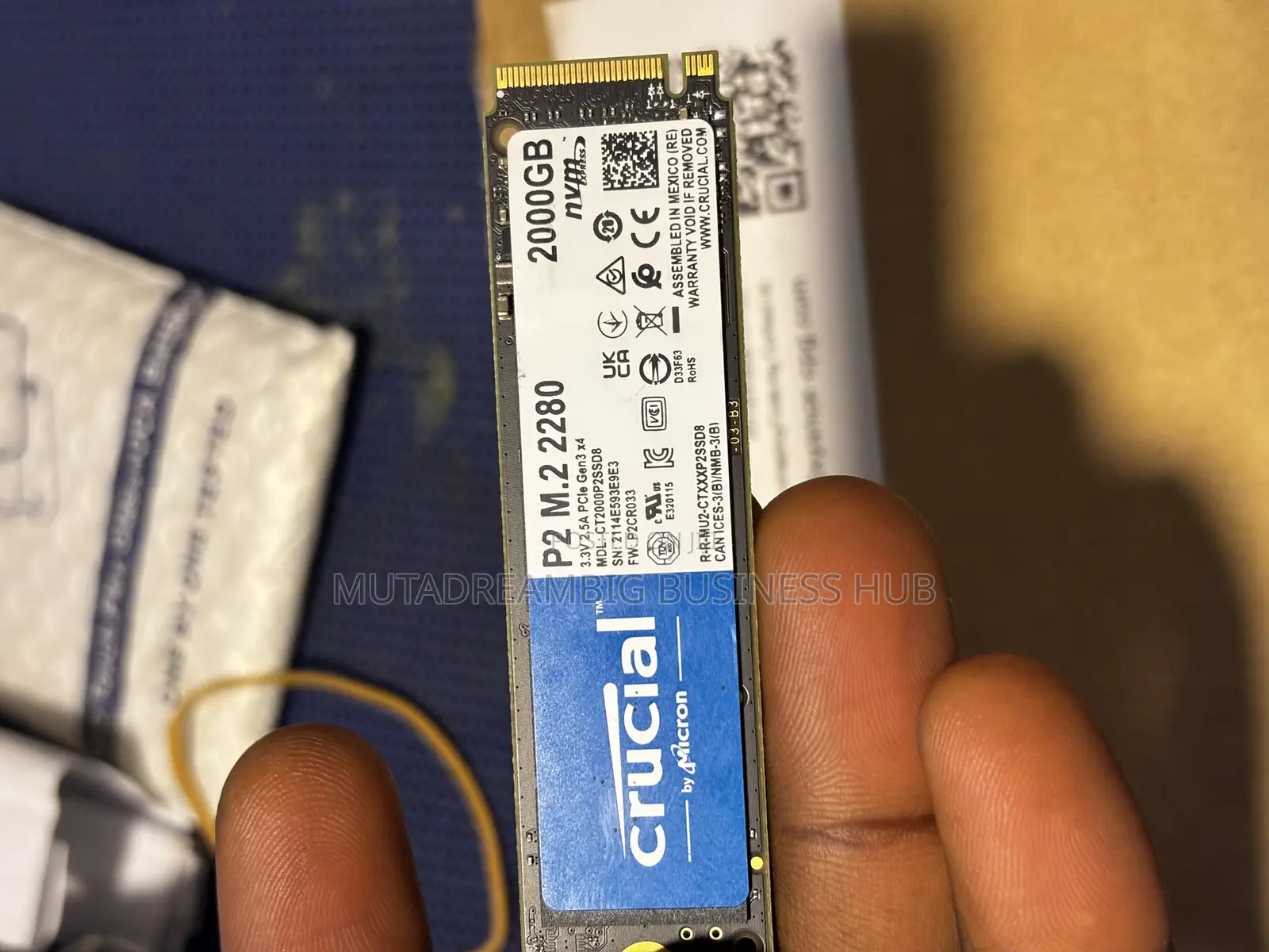 Crucial 2tb M.2 Gen3 Nvme SSD