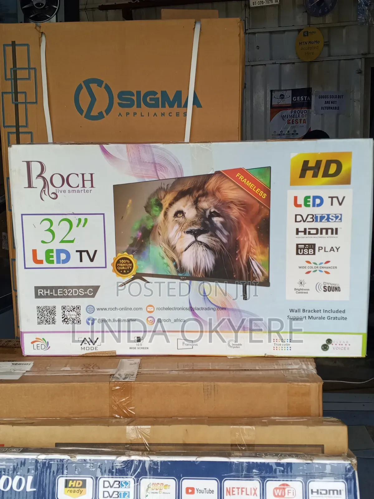 Latest Roch Sitellite Digital Tv 32 Inches Frameless