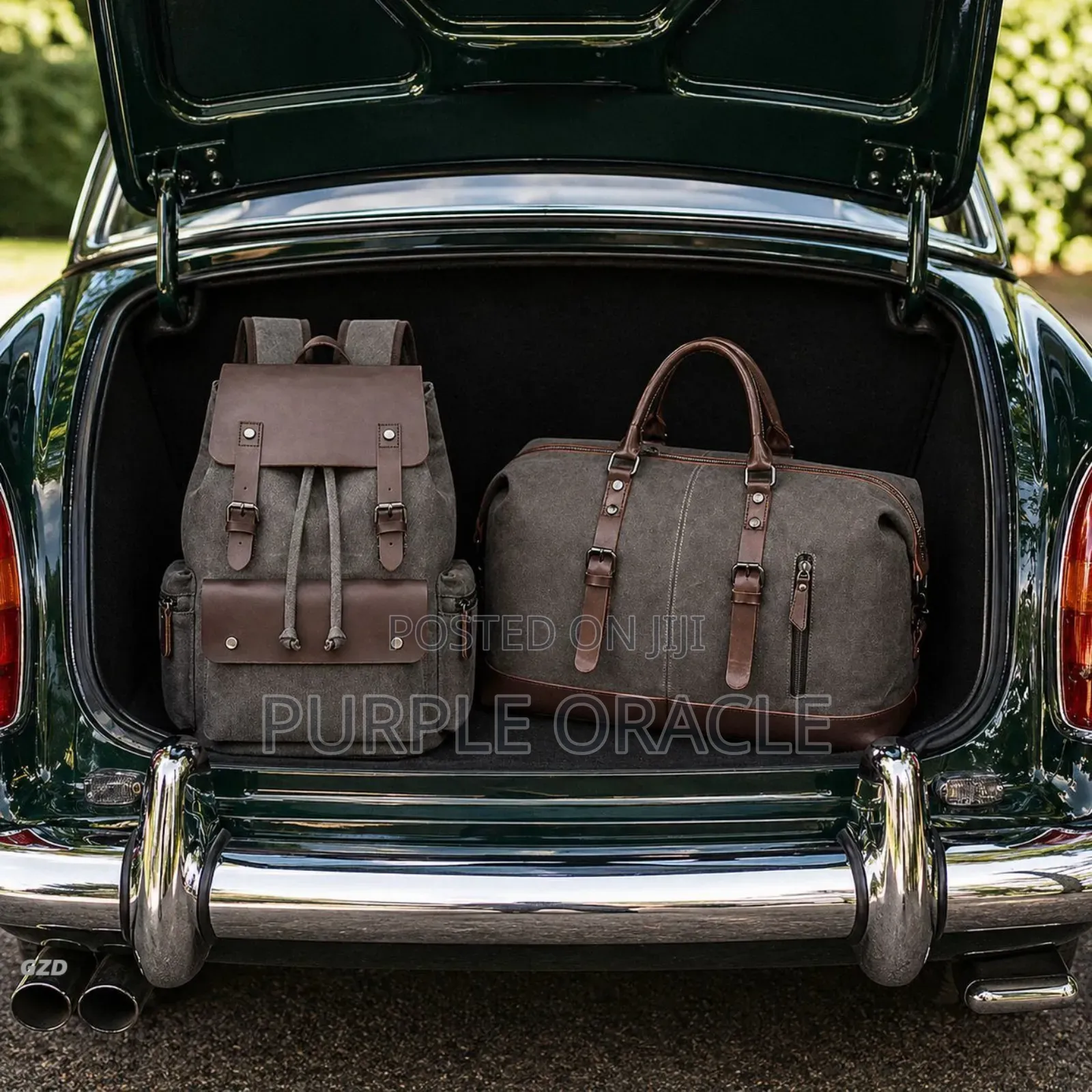 Leather Backpack and Duffle Bag
