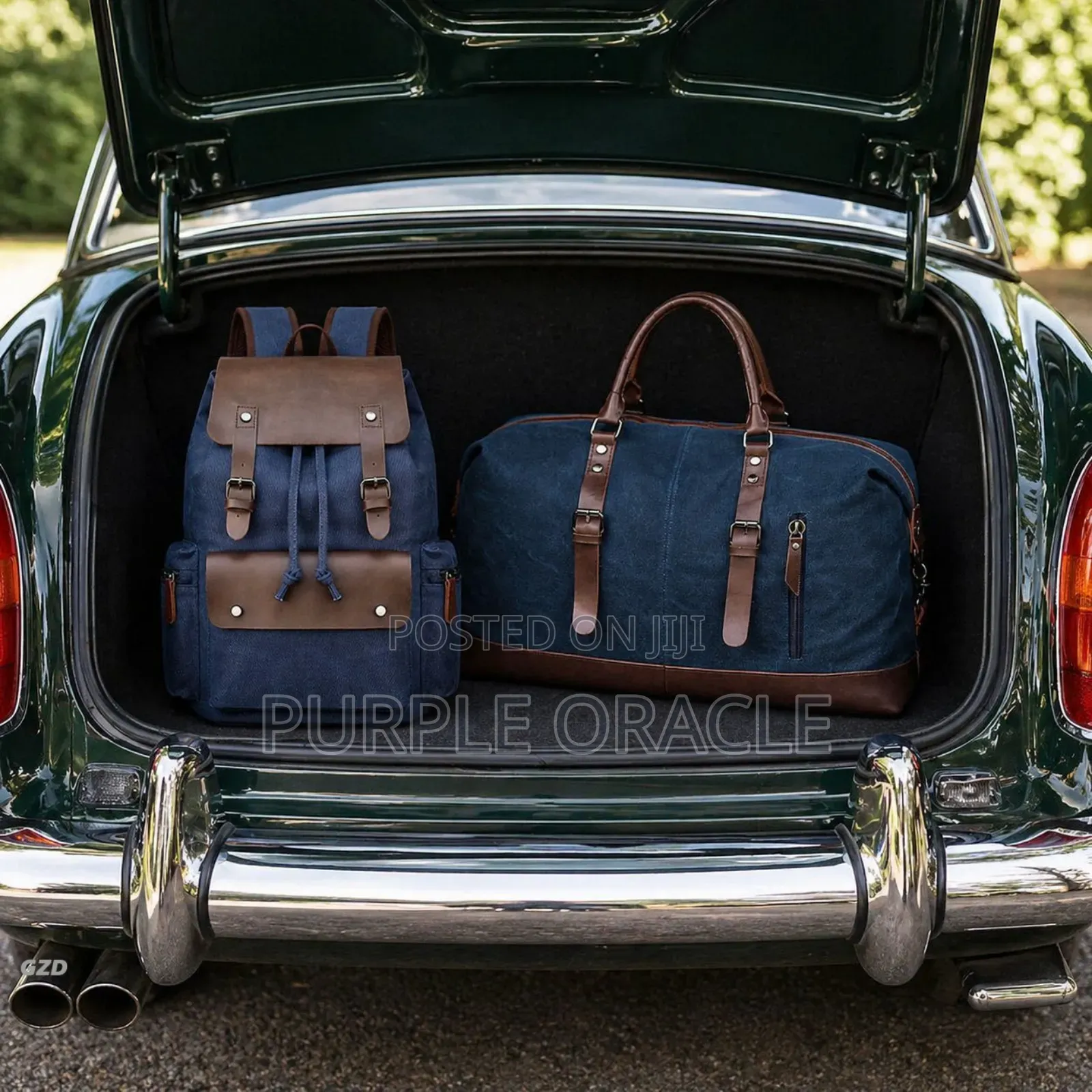 Leather Backpack and Duffle Bag