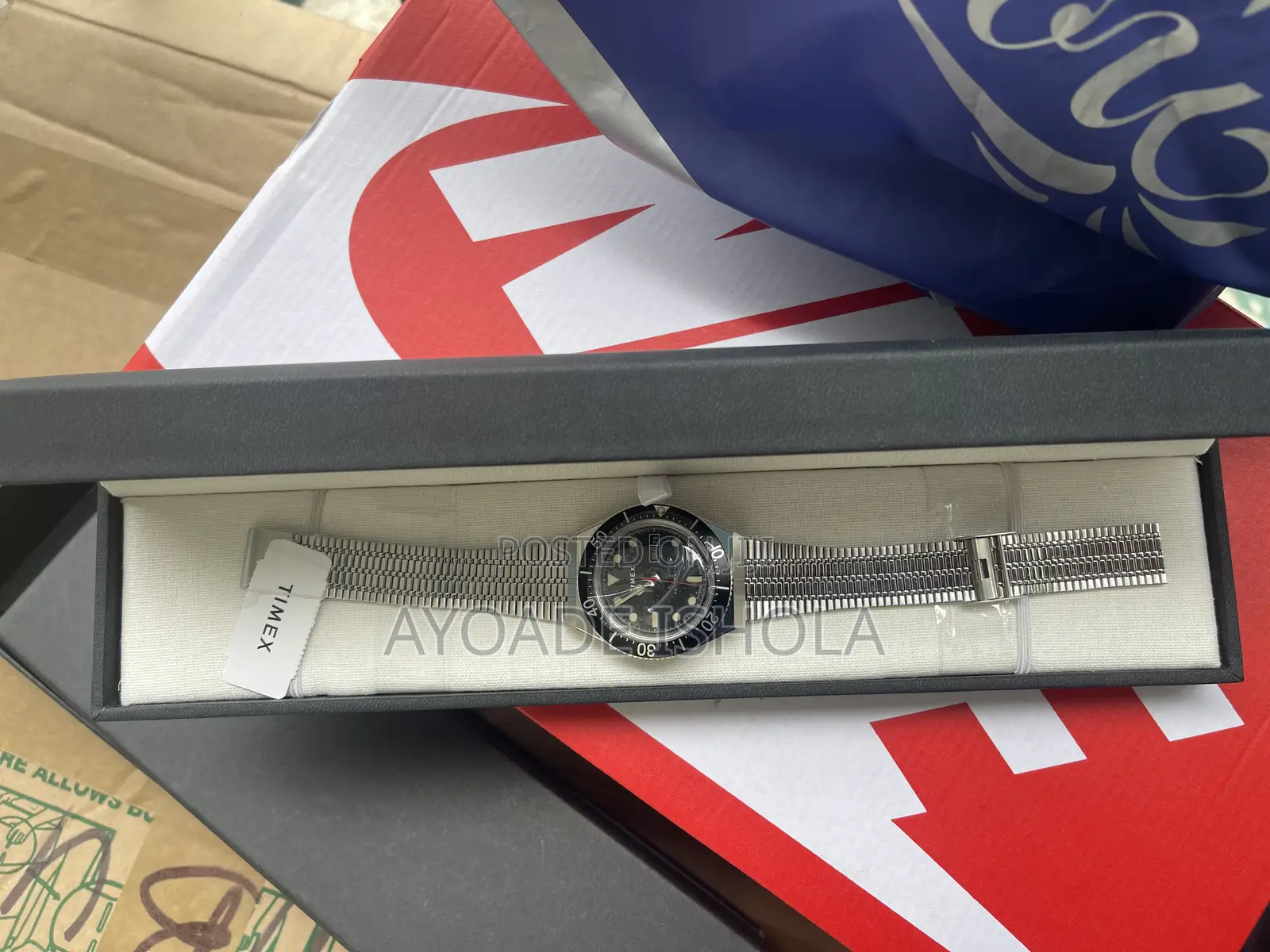Mens Timex M79 Automatic Silver 40mm Day-Date Watch Tw2u78300