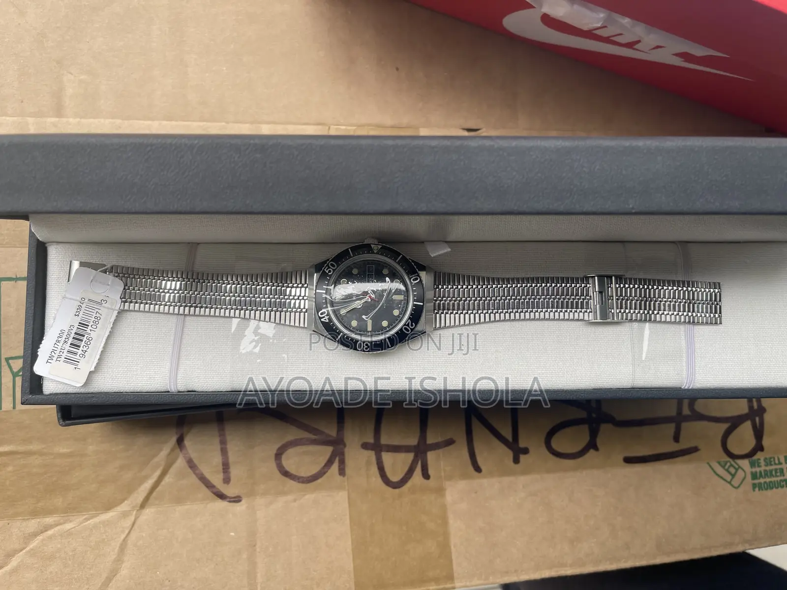 Mens Timex M79 Automatic Silver 40mm Day-Date Watch Tw2u78300