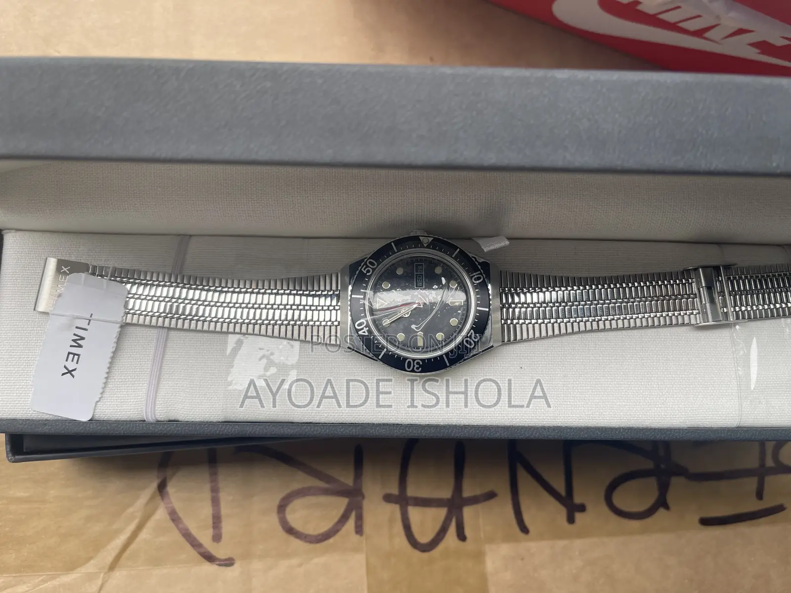 Mens Timex M79 Automatic Silver 40mm Day-Date Watch Tw2u78300