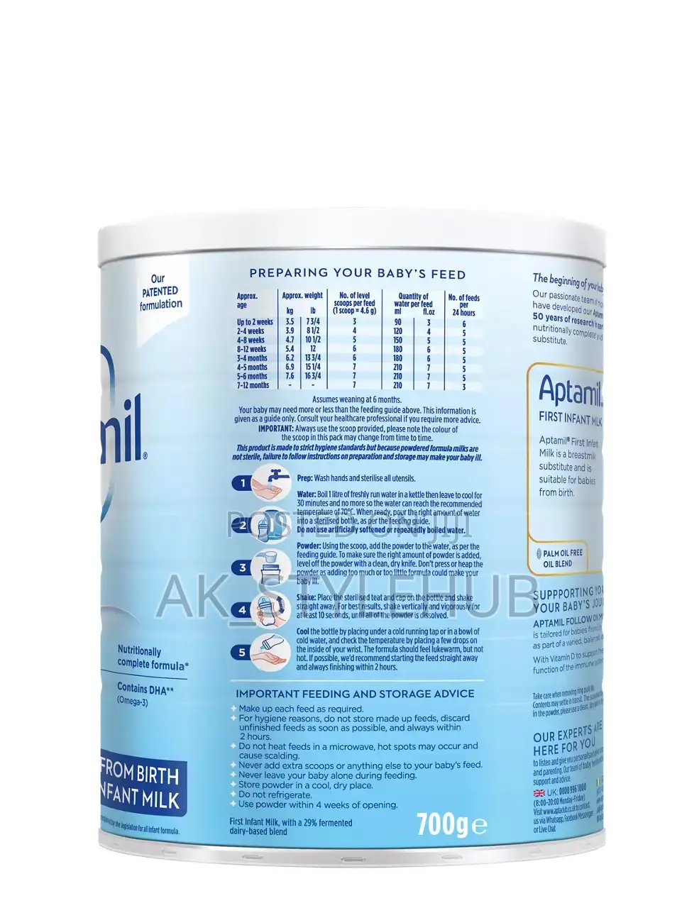 Aptamil Infant Milk 700g Tin Uk