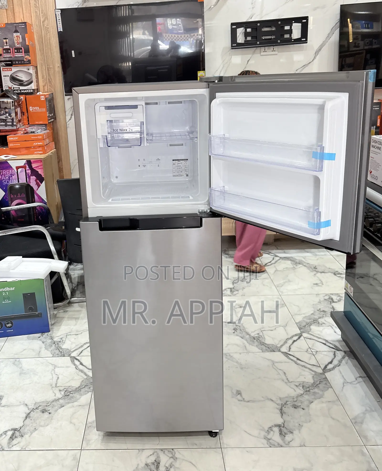 Order Authentic Samsung Rt28 Double Door Refrigerator(Gray) 