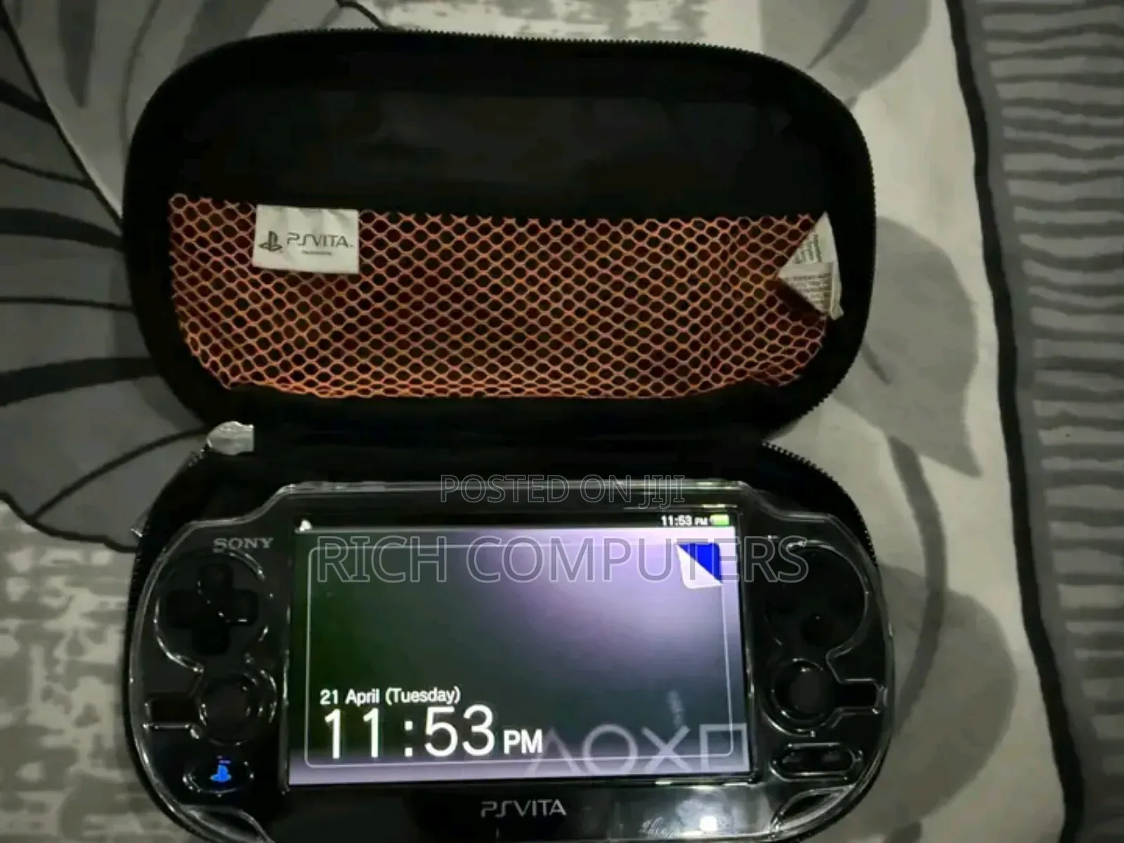 PSP Vita With Games Black