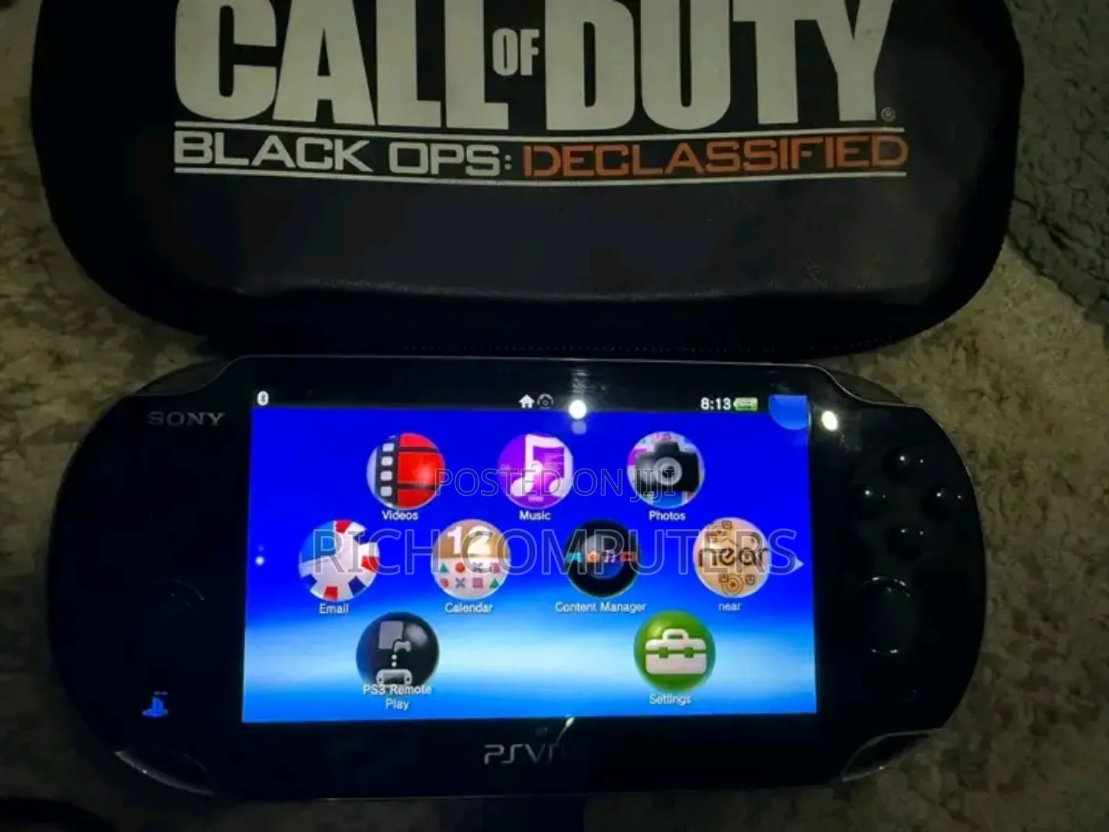 PSP Vita With Games Black