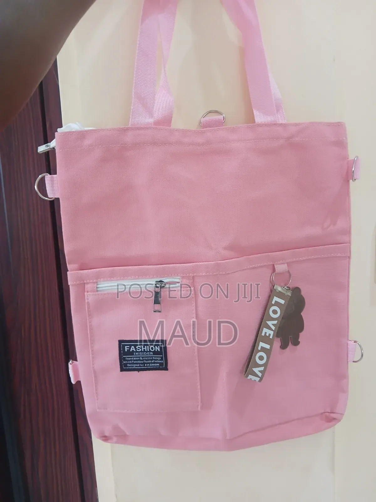 Tote Bag With Zips
