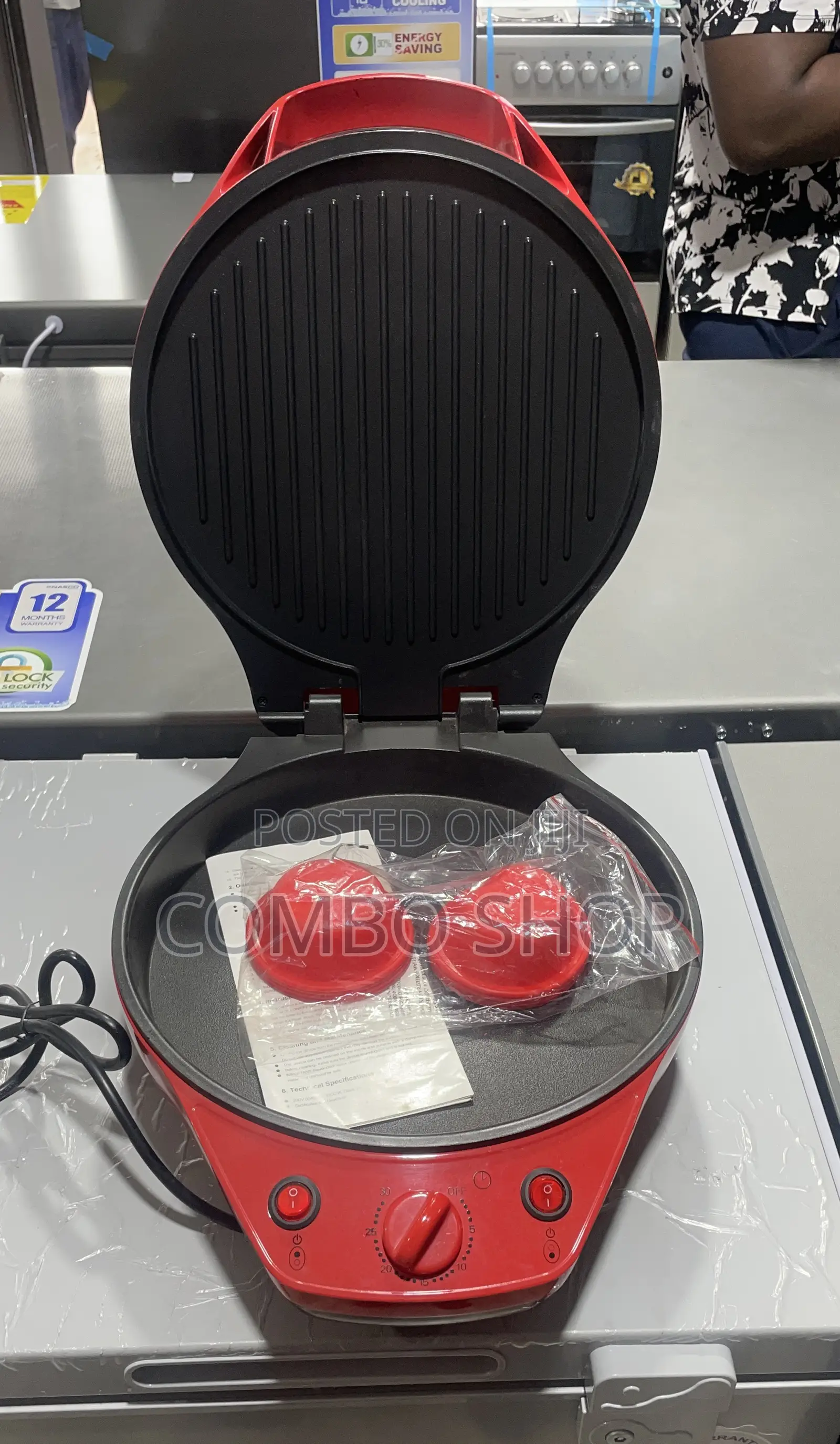 La Italia Electric Grill and Pizza Maker
