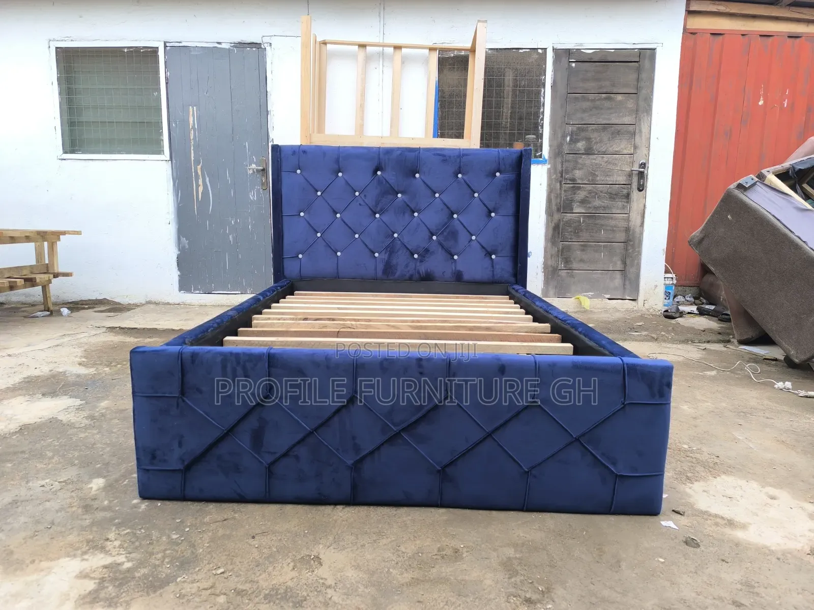 Fabulous Blue Hot Cake Sale Double Bedframe 54x75