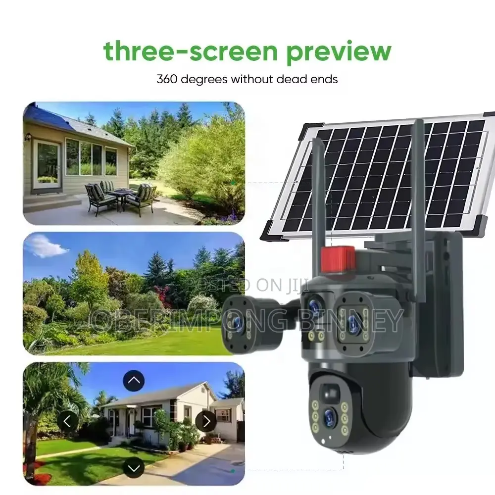 Triple Lens Eseecloud 4g Solar Camera