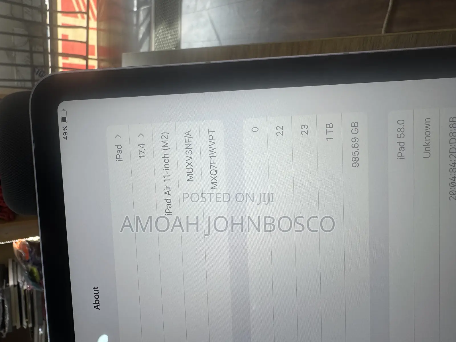 New Apple iPad Air 11 (2024) 1 TB