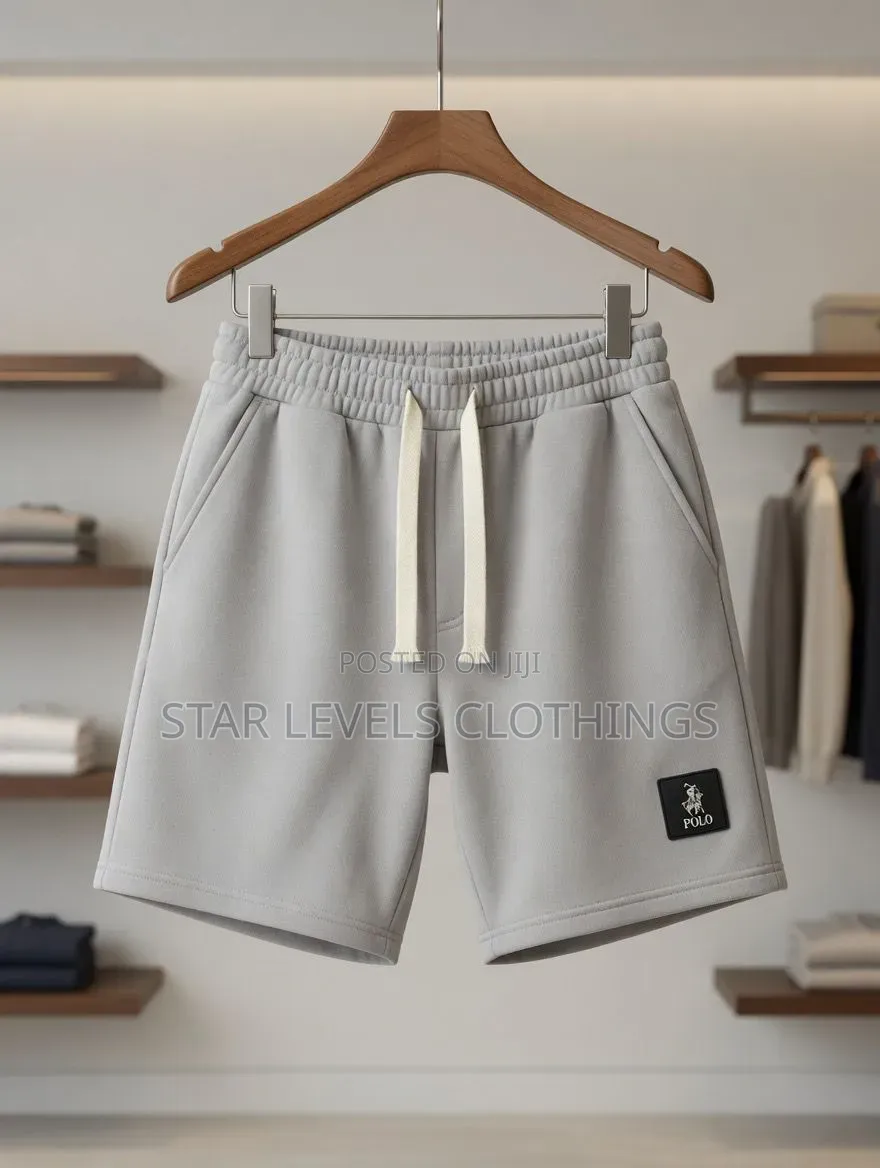 Gray and Black Woolen Shorts Available in All Sizes