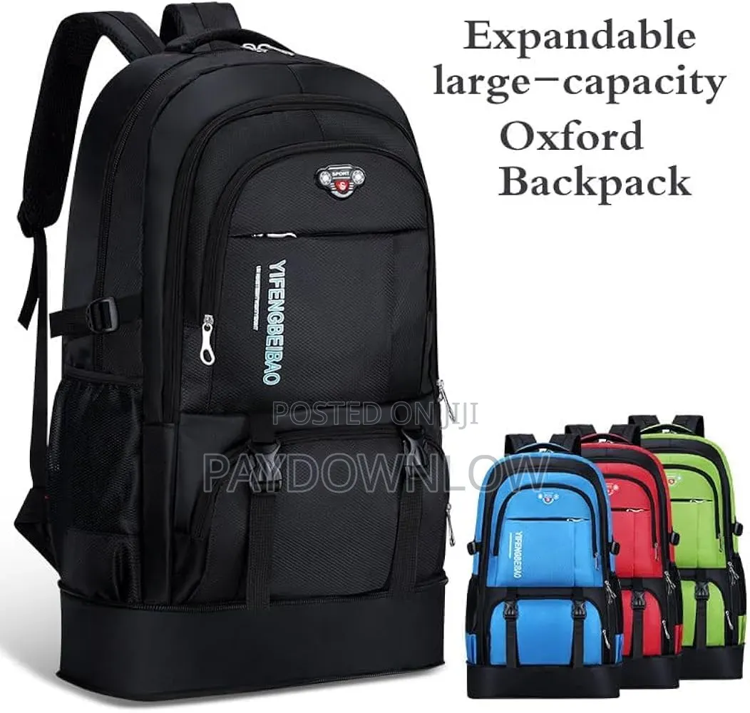 Expandable Large Capacity Oxford Backpack. New