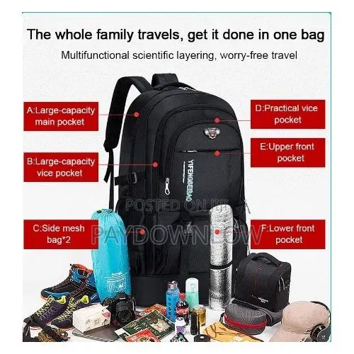 Expandable Large Capacity Oxford Backpack. New