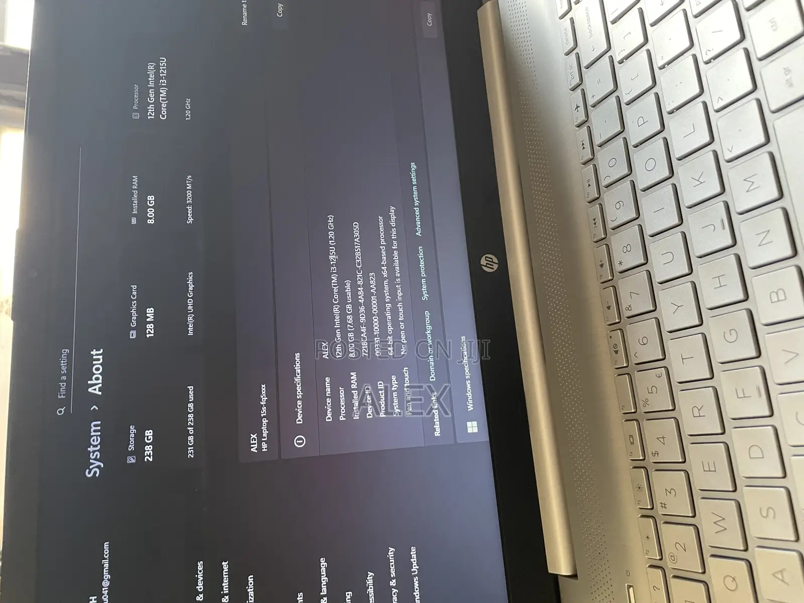 Laptop HP 15S 8GB Intel Core i3 SSD 256GB