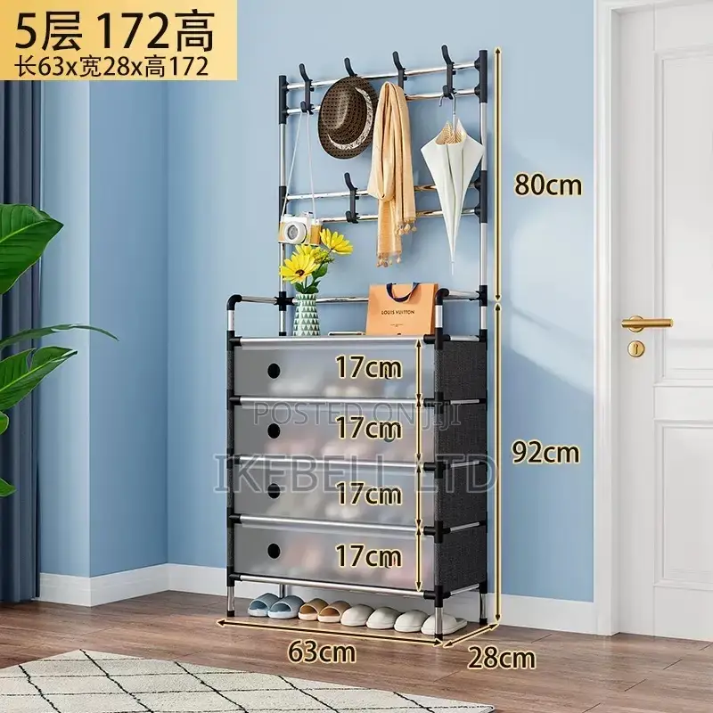 Dust Proof Shoe And Hat Rack