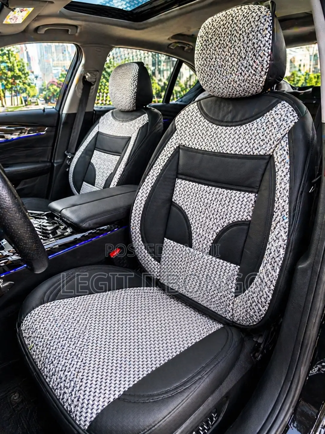 Half Leather Seat Cover Salon Cars 