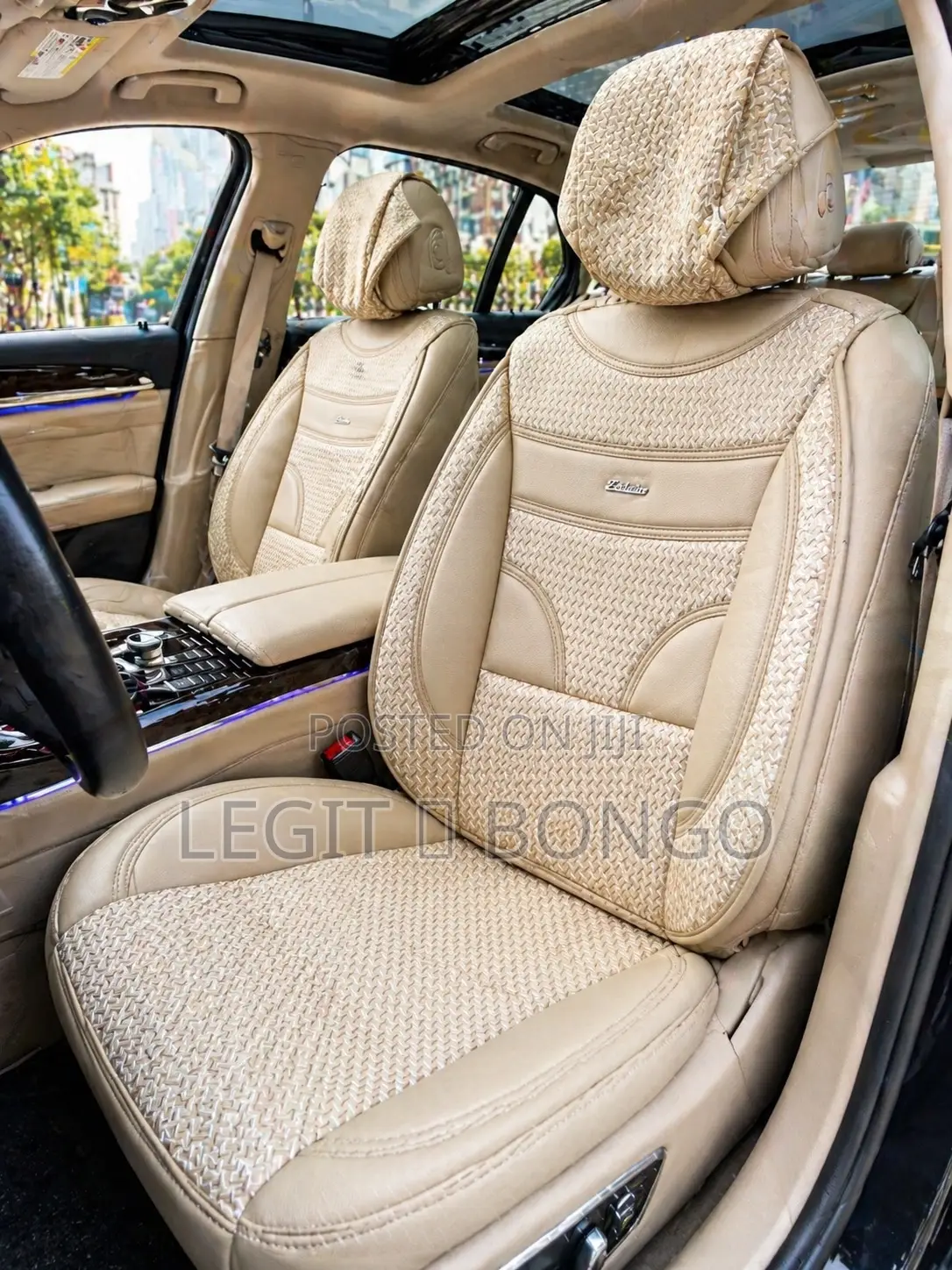 Half Leather Seat Cover Salon Cars 