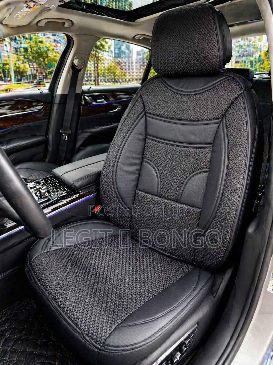 Half Leather Seat Cover Salon Cars 