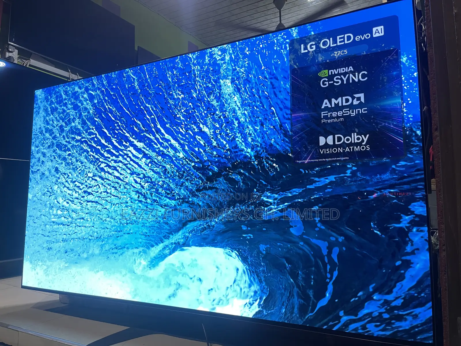 77 Inches C5 Lg Oled 144 Hz at Uhd HRD Optimize Gaming Tv Smart Uk Tv
