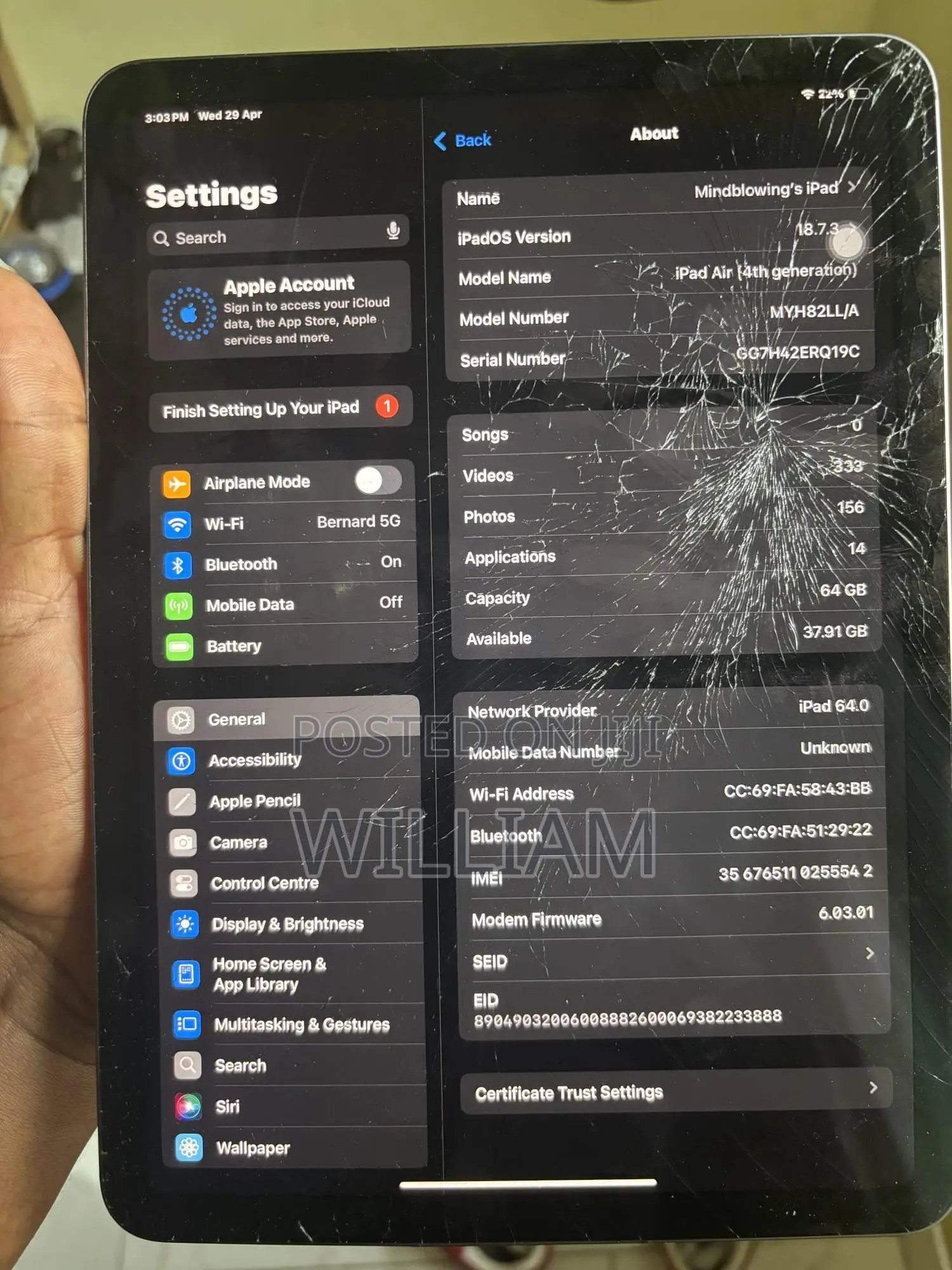 Apple iPad Air 13 (2025) 64 GB Gray