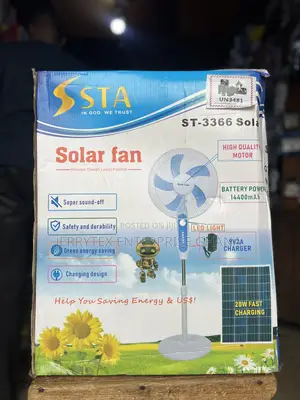 Solar Rechargeable Fan