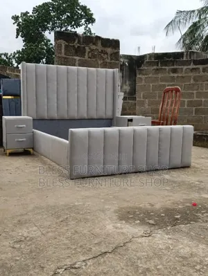 Long Head Queen Size Bed Frame With Side Drawers