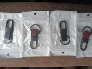 Metal and Leather Keychains, Creative Key Rings