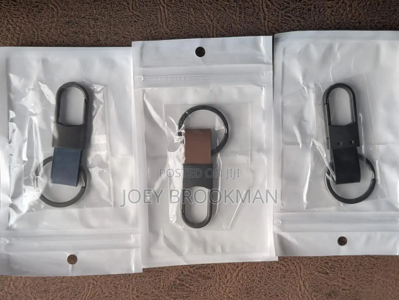 Metal and Leather Keychains, Creative Key Rings
