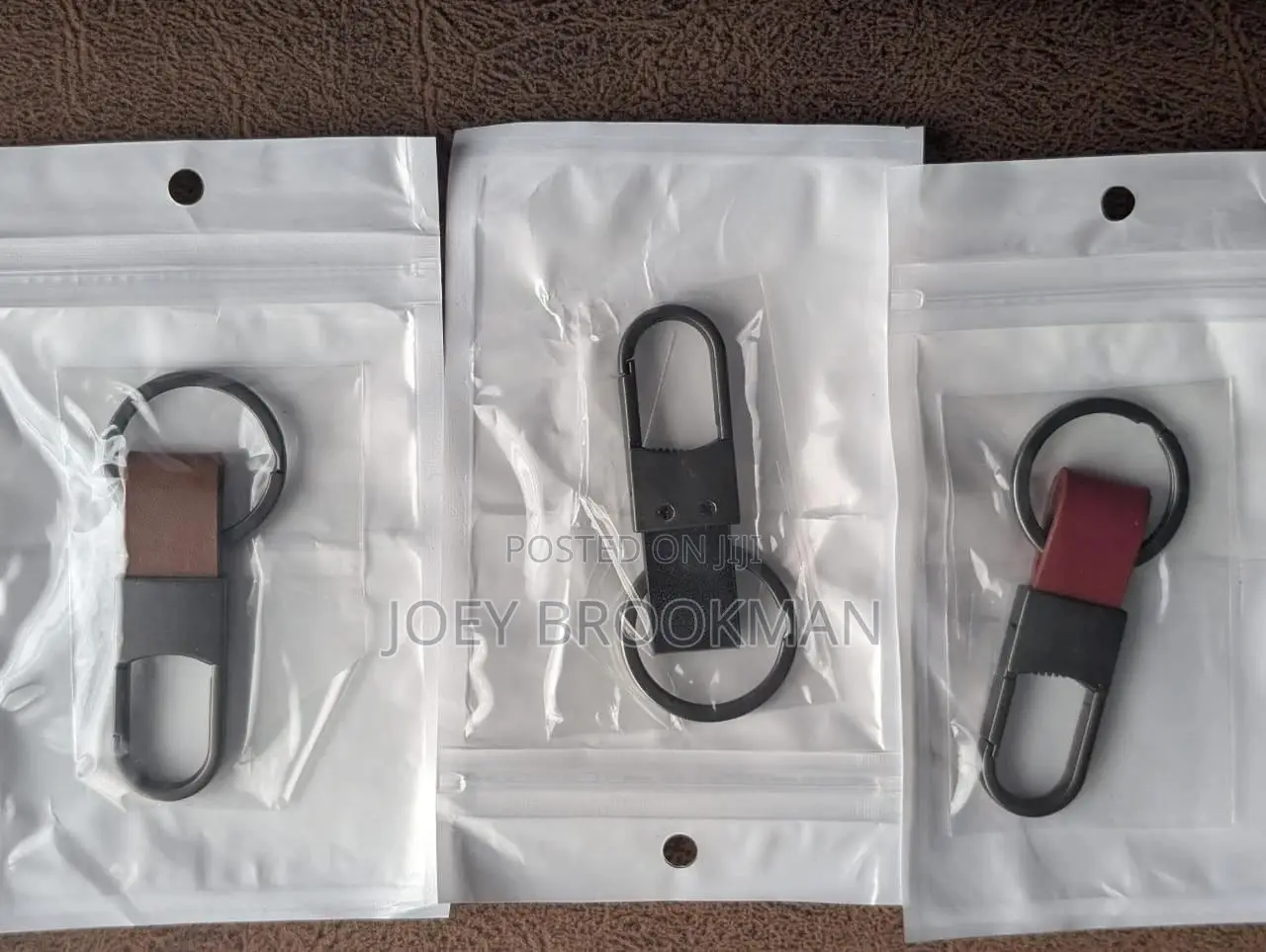 Metal and Leather Keychains, Creative Key Rings
