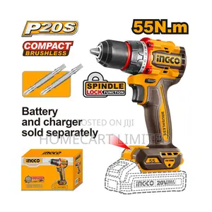 Ingco 55nm Compact Brushless Cordless Drill 20v- Cdli205581