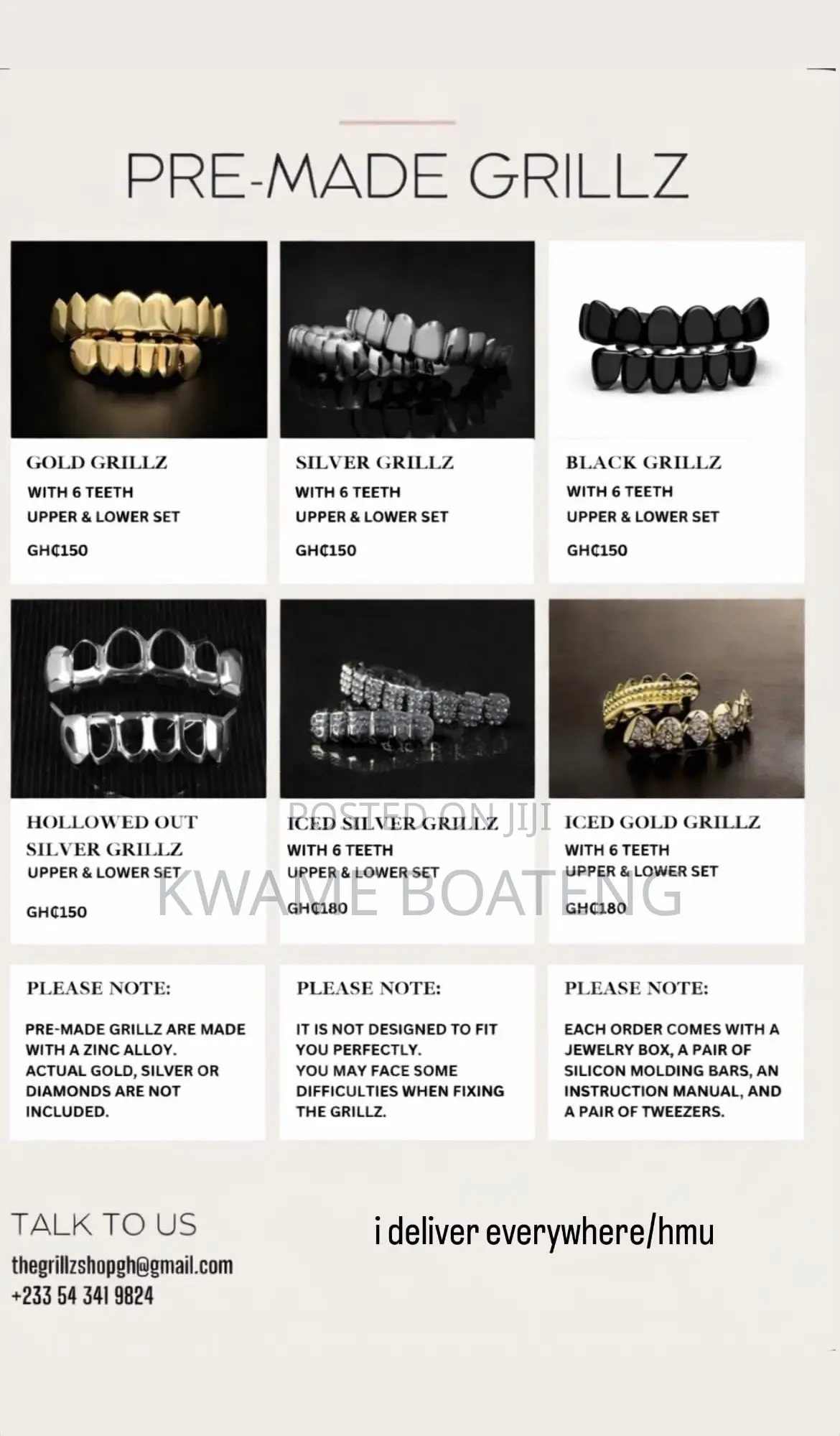 Pre-Made Grillz