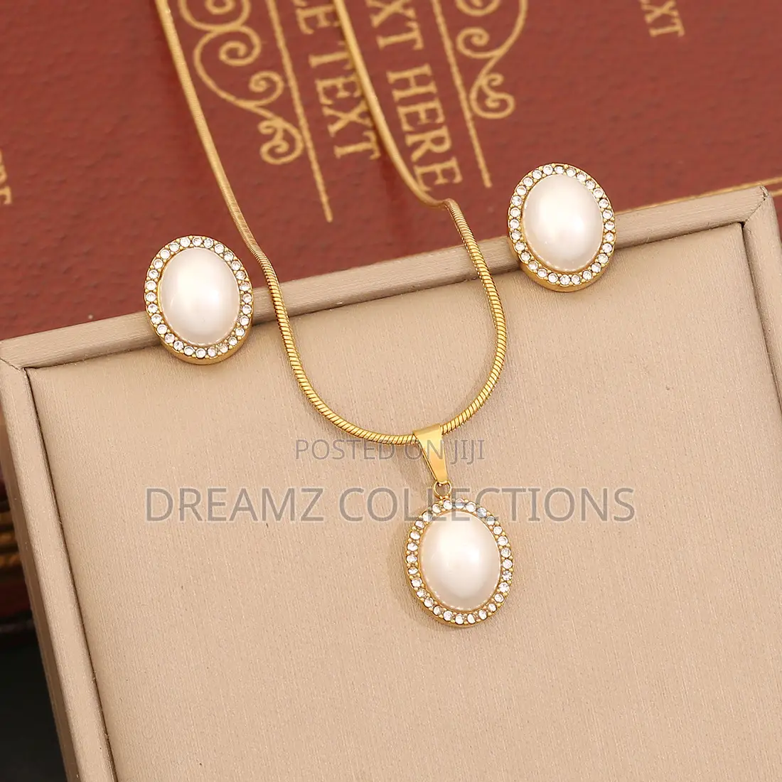 Heart Gemstone Jewelry Set