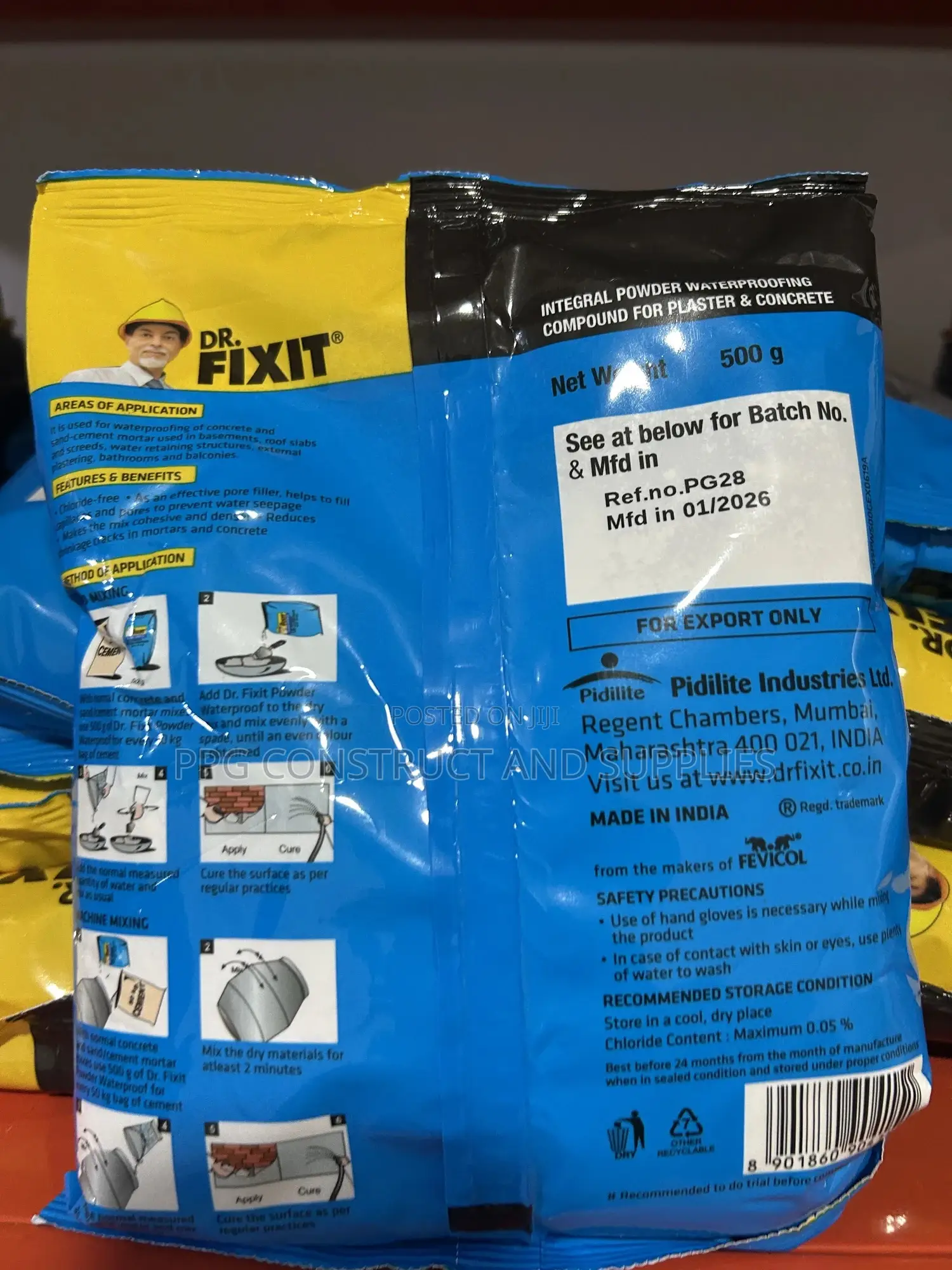 105 Dr Fixit Powder Waterproof 500g/0.5kg