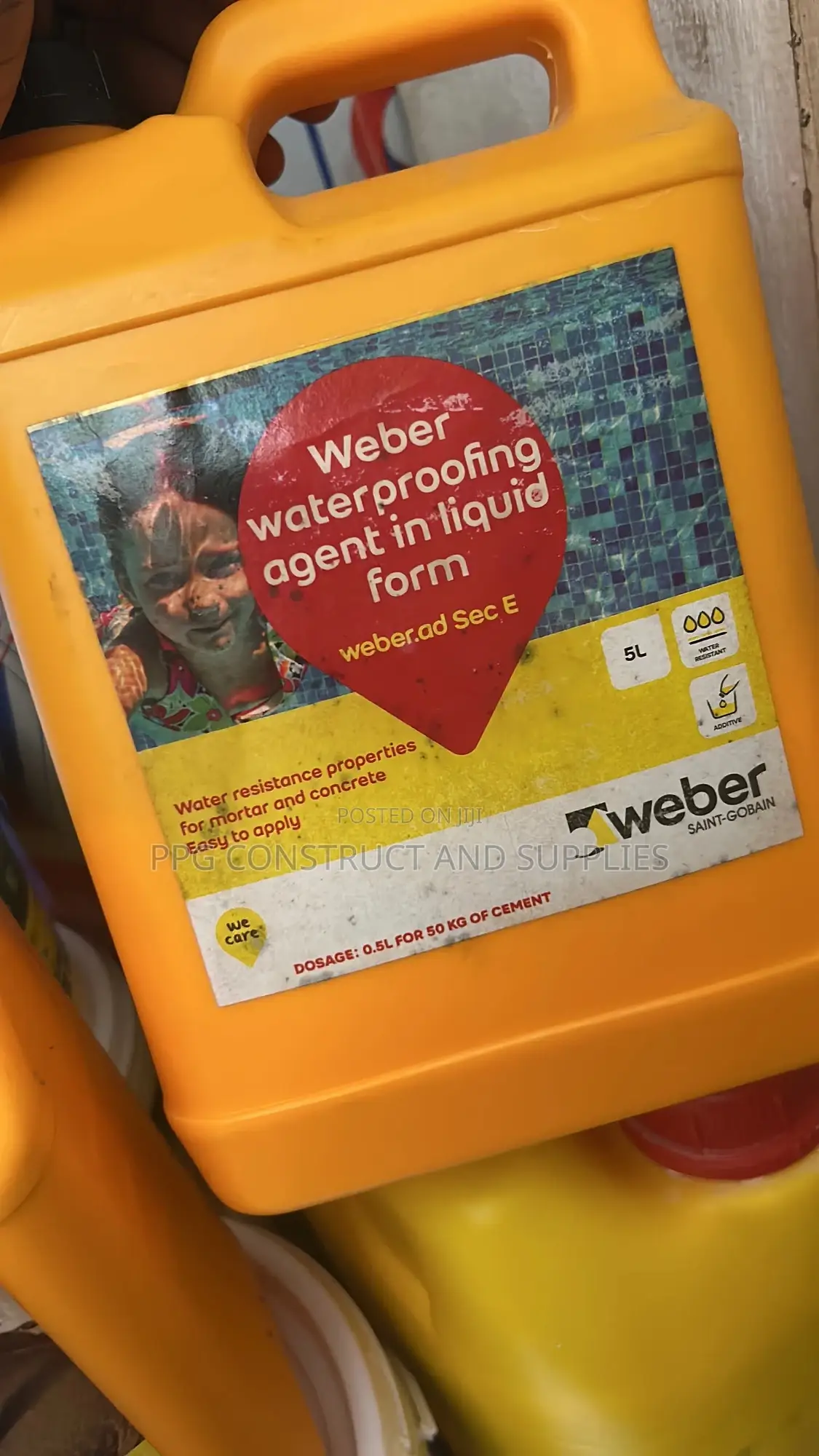 5kg Weber Waterproofing Liquid