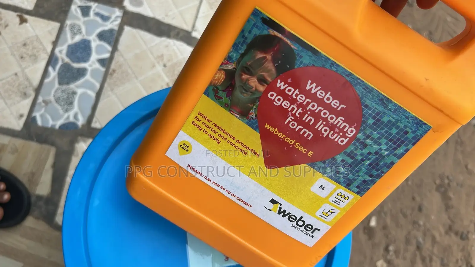 5kg Weber Waterproofing Liquid