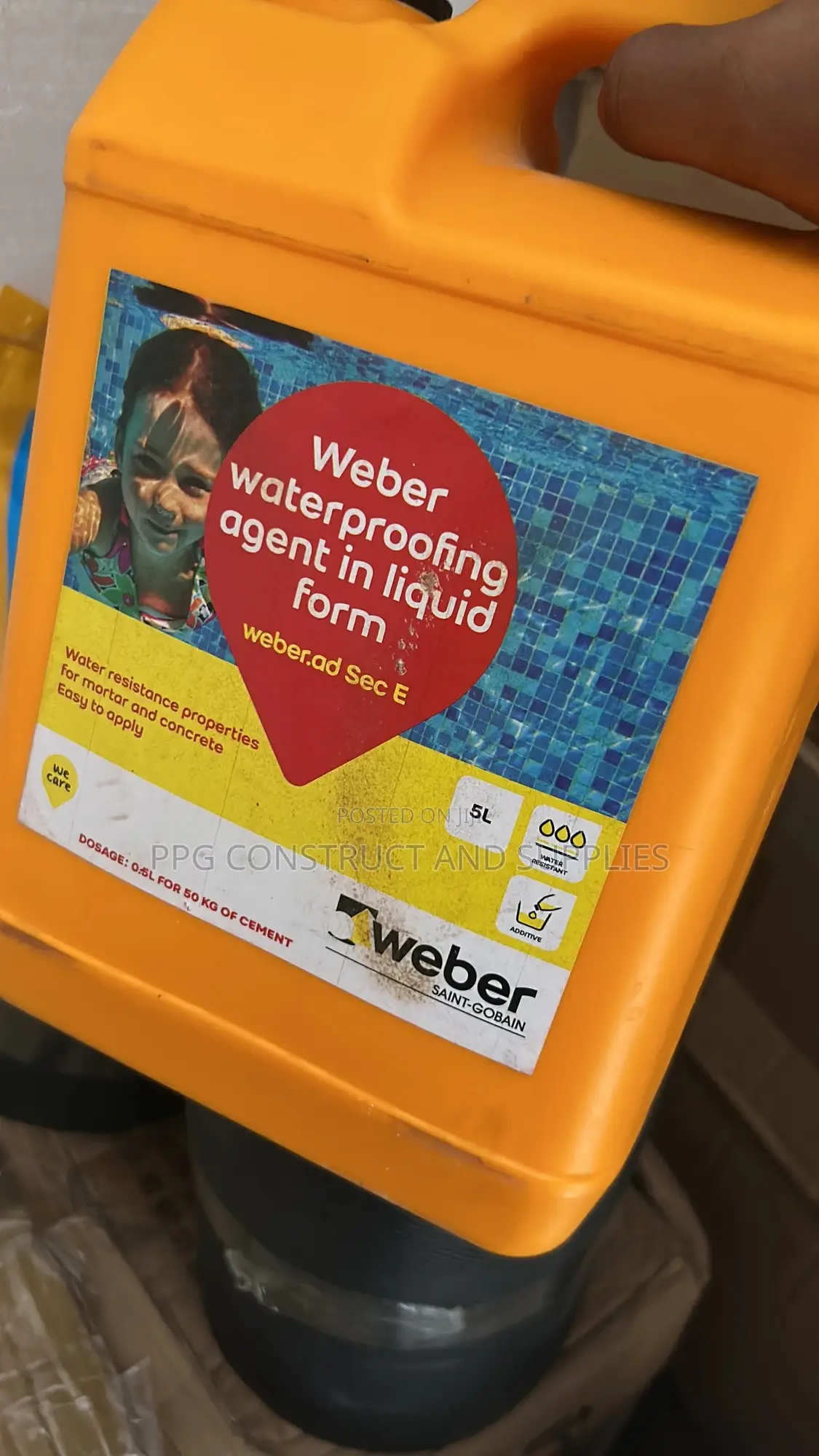 5kg Weber Waterproofing Liquid