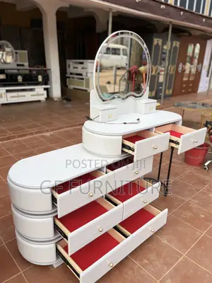 The Ultimate High-Gloss Led Dressing Mirror Set