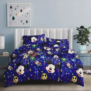 3 Pieces Mickey Mouse Bedsheet (1 Bedsheet and 2 Pillowcases)