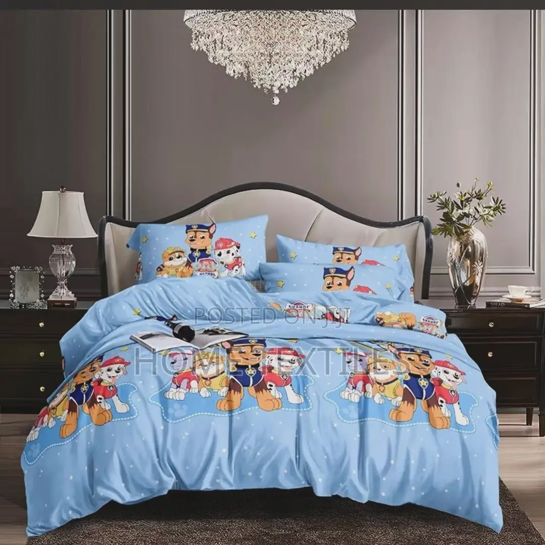Paw Patrol 3 Pieces Bedsheet Set (1 Bedsheet and 2 Pillowcases)